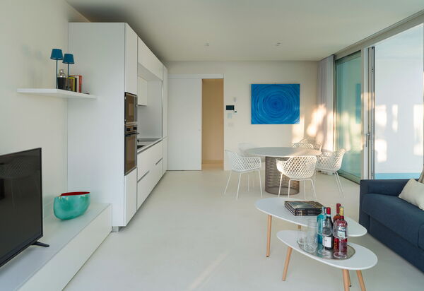 Villa Gadir: Küche, Wohnzimmer