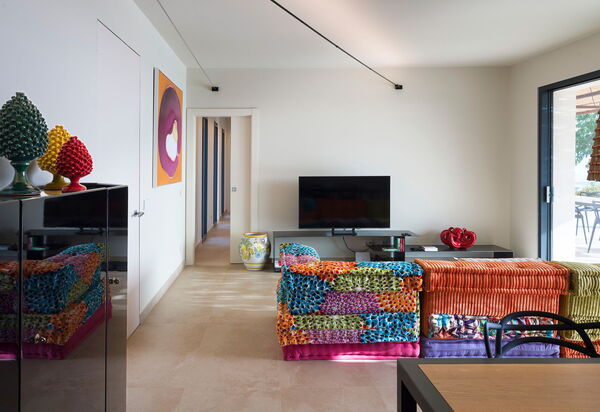 Gelso Bianco: Esszimmer, Wohnzimmer