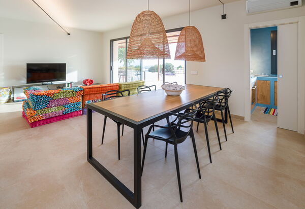 Gelso Bianco: Esszimmer, Wohnzimmer