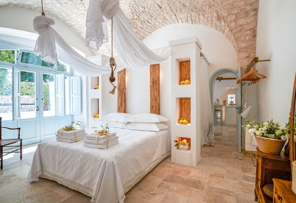 Masseria Lamacerase: Schlafzimmer