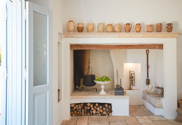 Masseria Lamacerase: Wohnzimmer