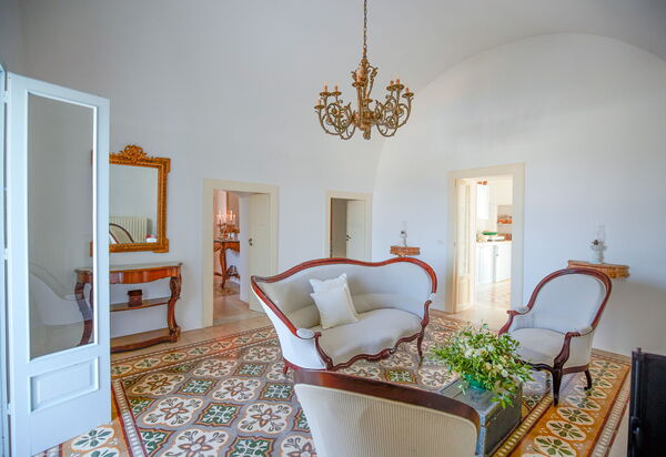Masseria Lamacerase: Wohnzimmer