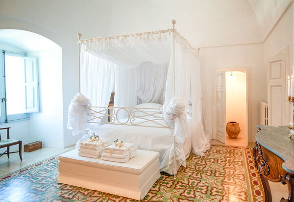 Masseria Lamacerase: Schlafzimmer