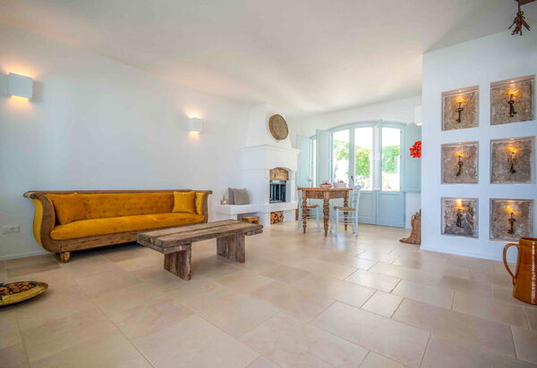 Masseria Lamacerase: Wohnzimmer