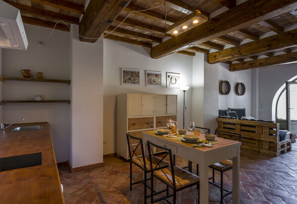 Le Fornaci: Кухня, Столовая