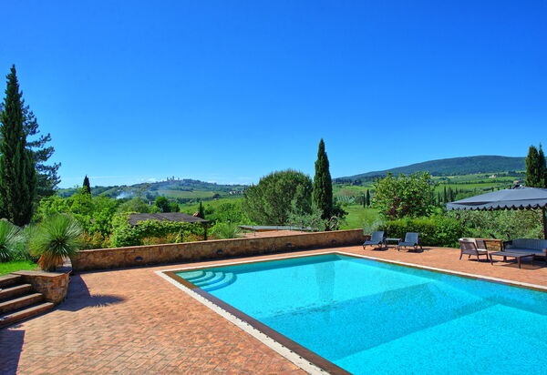 Villa Barbarella: бассейн, Взгляды, Открытый, Сад