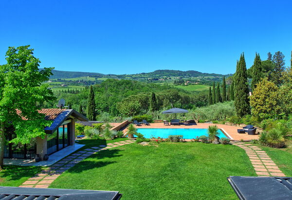 Villa Barbarella: бассейн, Взгляды, Открытый, Сад