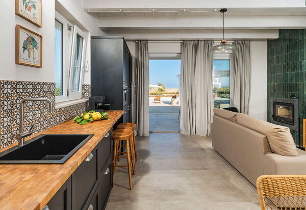 Villa Paolina: Гостиная, Кухня