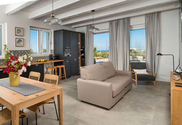 Villa Paolina: Гостиная, Кухня, Столовая