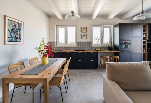 Villa Paolina: Гостиная, Кухня, Столовая