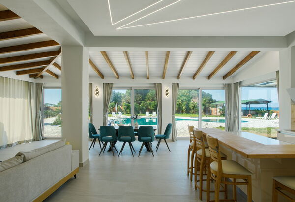 Villa Aurora Blue: Lunchrum, Vardagsrum