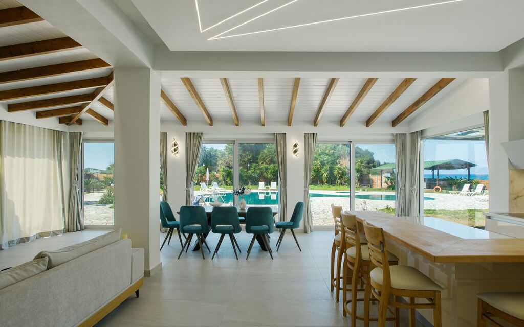 Villa Aurora Blue: Lunchrum, Vardagsrum