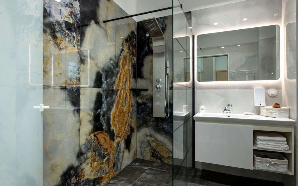 Villa Aurora Blue: Badrum