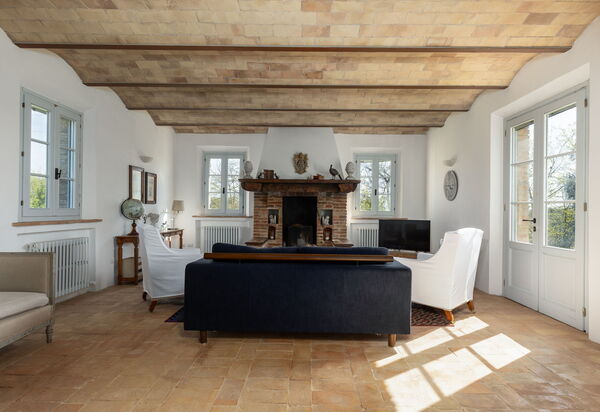 Casale Delle Mele: Wohnzimmer