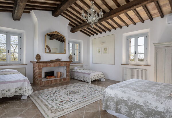 Casale Delle Mele: Schlafzimmer