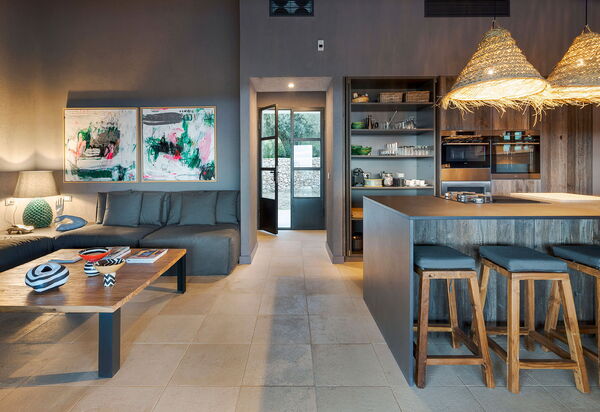 Villa Zigulotto: Гостиная, Кухня