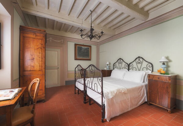 Villa Laparelli Pitti: chambre à coucher