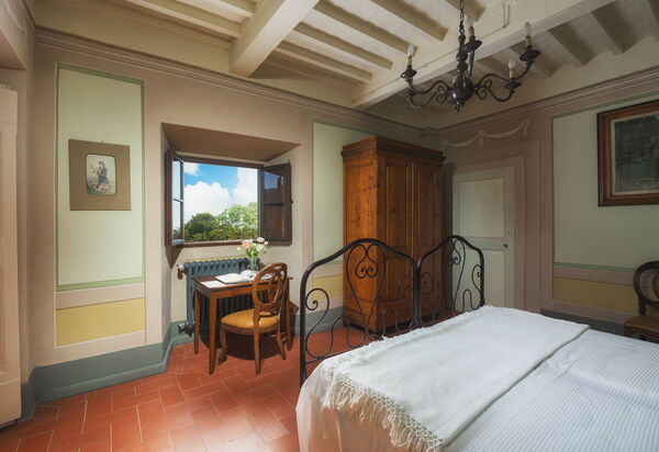 Villa Laparelli Pitti: chambre à coucher