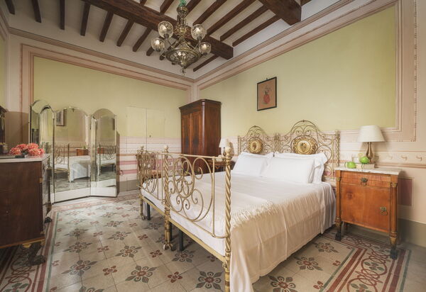 Villa Laparelli Pitti: chambre à coucher