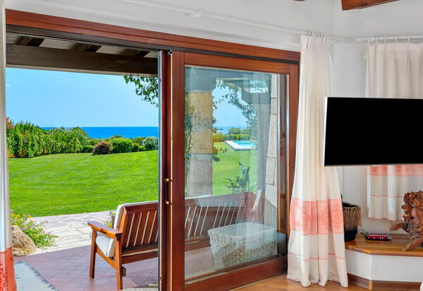 Villa Silenis: Wohnzimmer