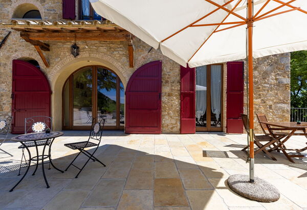 Tenuta Macericca: Außen, Balkon / Terrasse / Patio, Draussen