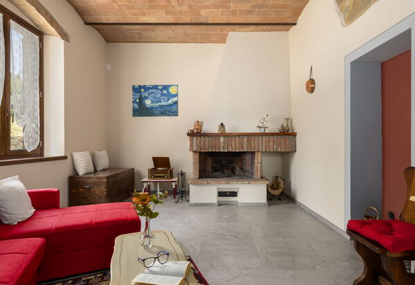 Tenuta Macericca: Wohnzimmer