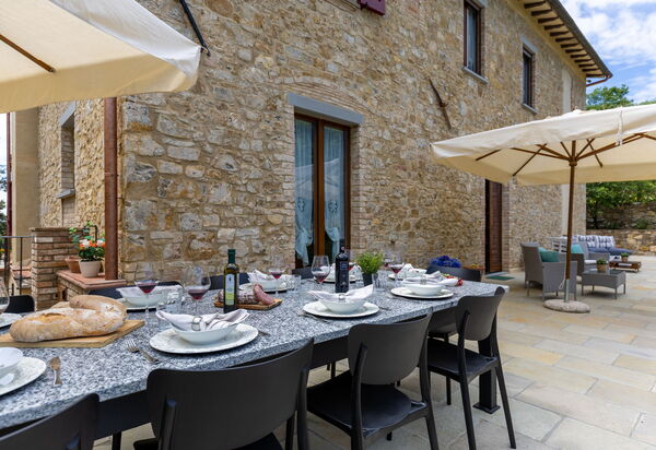 Tenuta Macericca: Außen, Balkon / Terrasse / Patio, Draussen