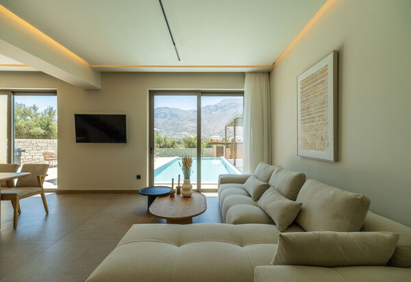 Villa Zen Chrysi: Stue