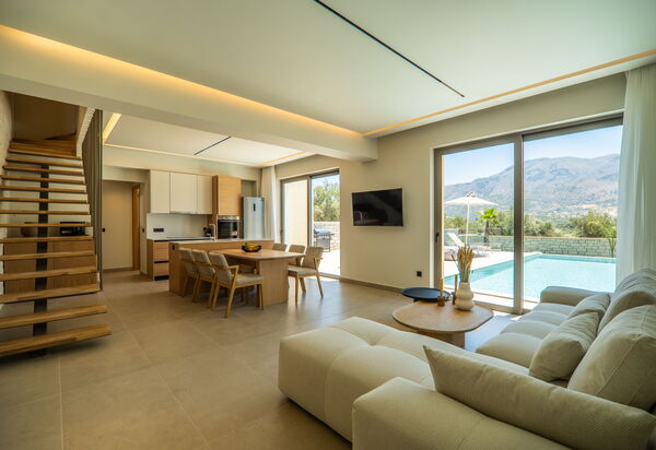 Villa Zen Chrysi: Frokostlokale, Stue