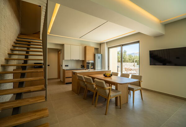 Villa Zen Hera: Frokostlokale, Køkken, Stue