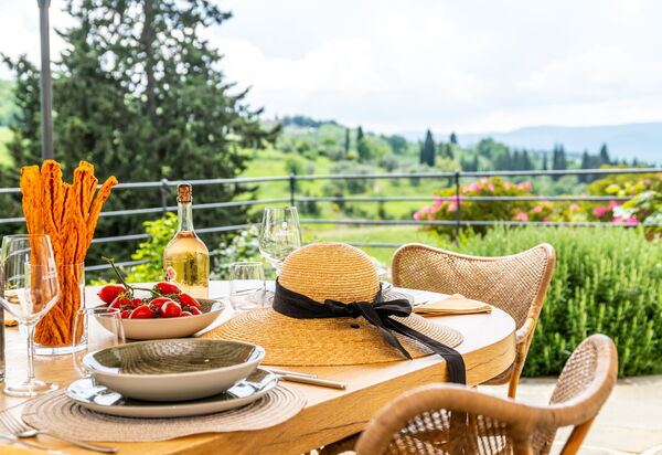 Villa Tenuta Casenuove: Balcon / Terrasse / Patio, Extérieur, Extérieurs, Vues