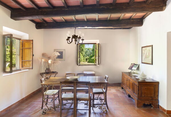 Podere Lupinati: Salle à manger