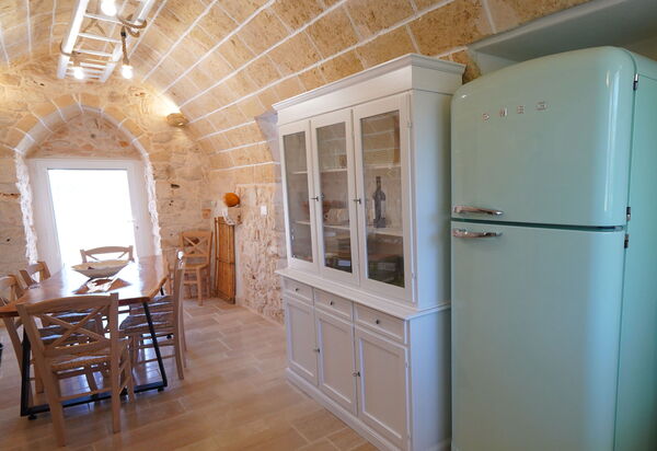 Trullo Samanta: Esszimmer, Küche