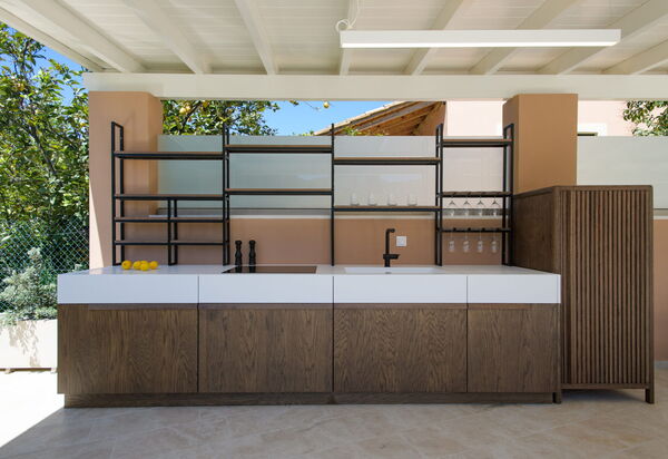 Villa Eleas Ikos: Balcony / Terrace / Patio, Building Exterior, Outdoor