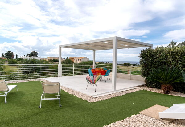 Villa Pizzolungo: Balkon / Terrasse / Patio, Draussen