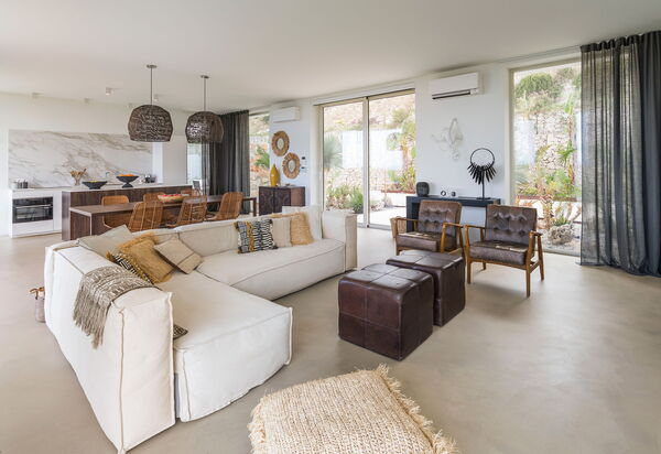 Villa Petite Afrique: Wohnzimmer