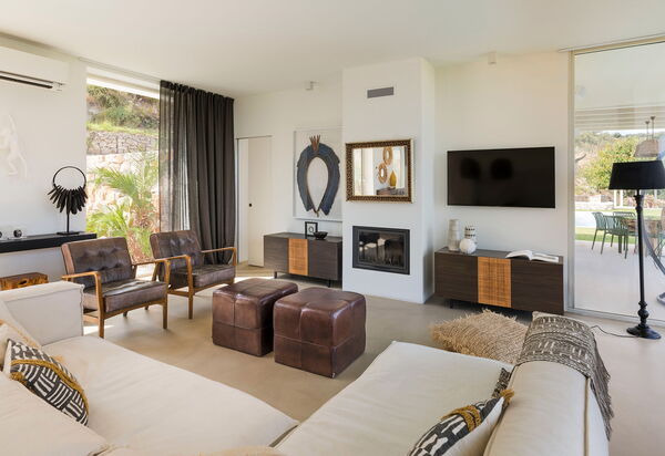 Villa Petite Afrique: Wohnzimmer