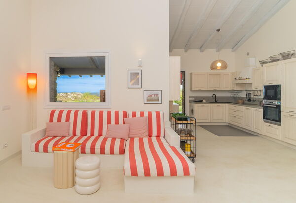 Villa Marinella: Гостиная, Кухня