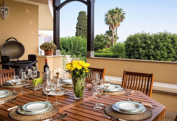 Villa Profumo D'Oriente: Балкон / Терраса / Патио, Открытый, Экстерьеры