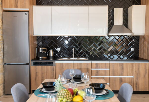 Villa Olympia: Frokostlokale, Køkken