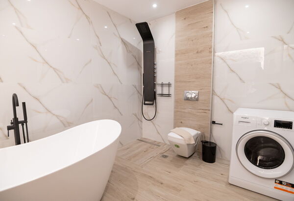 Villa Olympia: Badeværelse