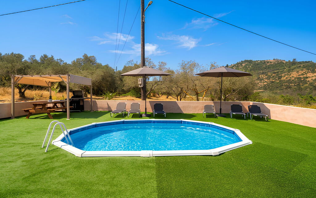 Villa Pasiphae: Have, pool, Udendørs, Udvendige